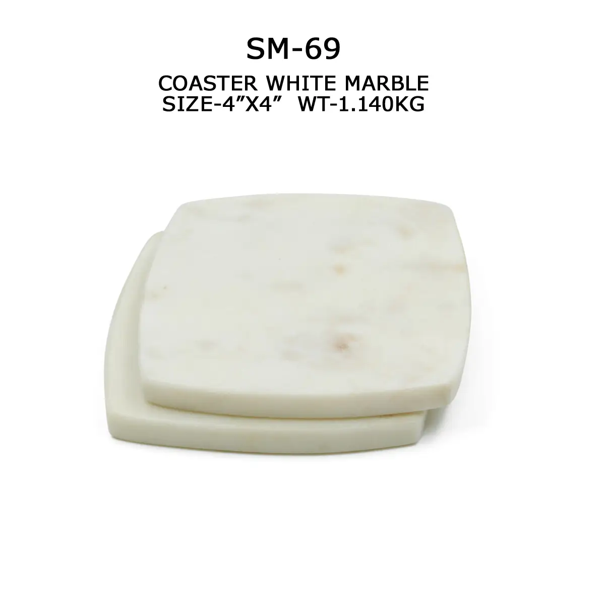 COASTER WHITE MARBLE